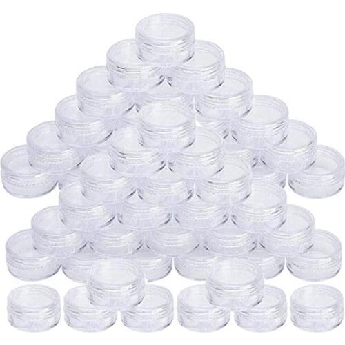 50Pcs/Set 5g Empty Jars Refillable Bottles Cosmetic Jars Makeup Container Small Round Bottle Cream Jar Series Perfume Gel Pack