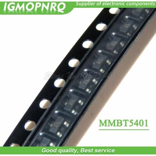 100PCS 2N5401 2L MMBT5401 2L SOT23-3 SOT23 Bipolar Transistors - BJT PNP Transistor