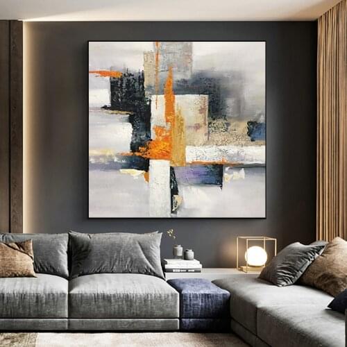 Large Wall Art Handmade Oil Painting On Canvas Modern Abstract Painting For Living Room Decoration Picture Hand Painted Unframed