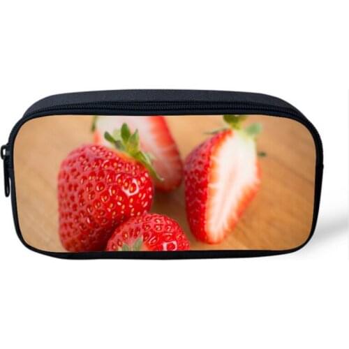 Fashion Casual Strawberry Print Decoration Makeup Case Women Brand Large Cosmetic Bags Travel Storage Bag Neceser Para Mujer