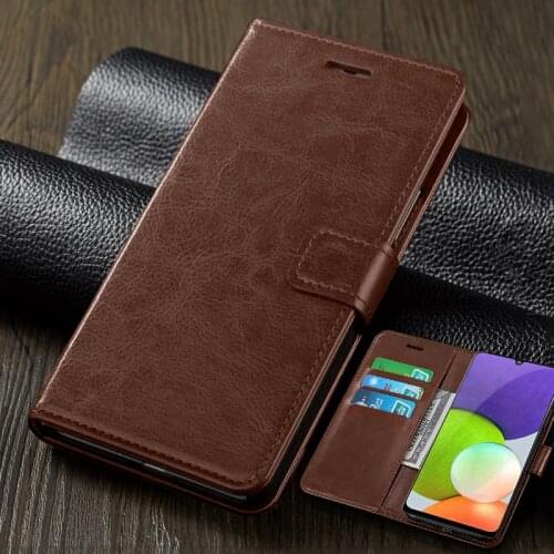Book style leather magnetic stand flip case for samsung galaxy a22 4g sumsung a 22 2021 4g sm-a225f/ds 6.4'' card wallet coques