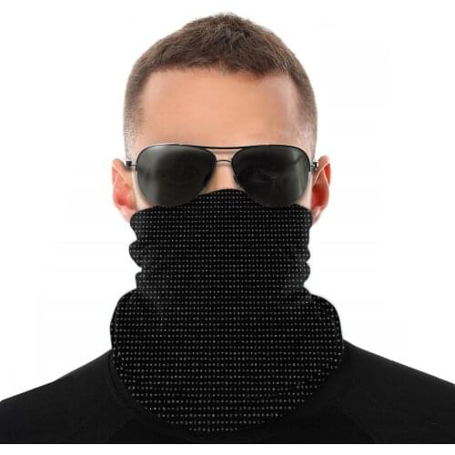 Black And White Scarf Half Face Mask Men Women Fashion Tube Scarf Neck Bandanas Windproof Headwear Biking Hiking