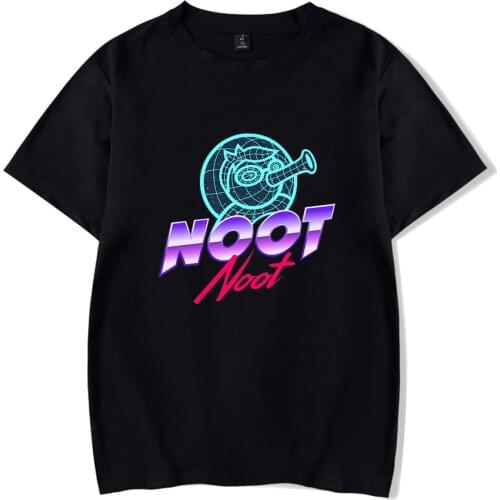 NOOT NOOT Pingu GeorgeNotFound Print Spring and Summer Holiday Street Graffiti Style Men/Women Casual T-shirt Streetwear Style