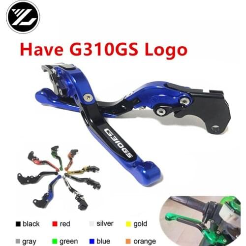 G310GS Logo For BMW G310GS G 310GS 2017 2018 2019 Motorcycle Adjustable Folding Extendable Brake Clutch Lever