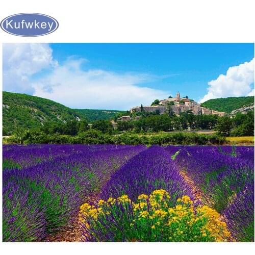 DIY flowers summer 5D mosaic square diamond painting cross stitch diamond embroidery landscape home decor crafts wall painting