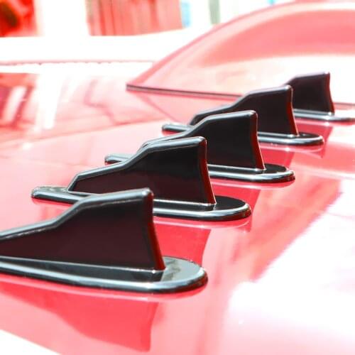 LEEPEE Car Wing Roof Spoiler Bumper Shark Fin Vortex Generator Universal Shark Fin Diffuser 10PCS