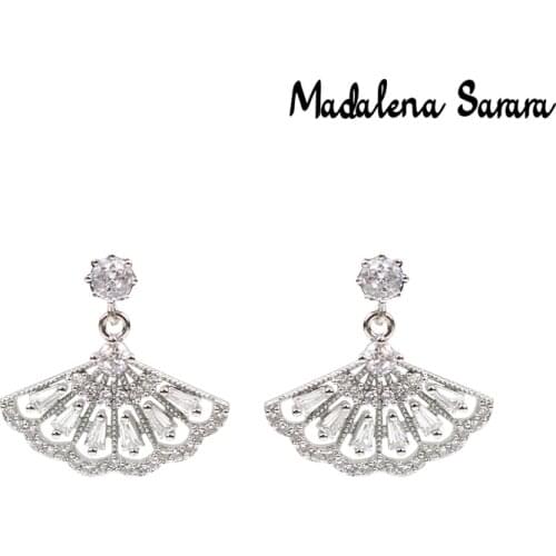 MADALENA SARARA 2021 Fashion Spring Irregular Personality Dangle Women Copper Earrings MD-052365