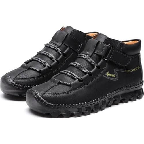 Men Ankle Boots casual shoes Men leather Botas Male CC-307