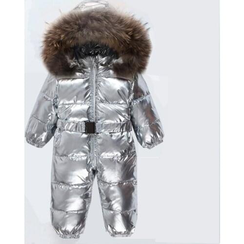 New winter baby Boys and girls in jumpsuits Down climb clothes climbing suit haoyi thick