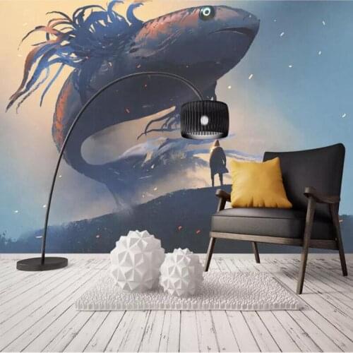 Wallpapers YOUMAN Custom Photo Wallpaper For Walls 3 d Shark Modern Baby Room Decor Wall Mural Desktop Wallpaper Hd for kids Art