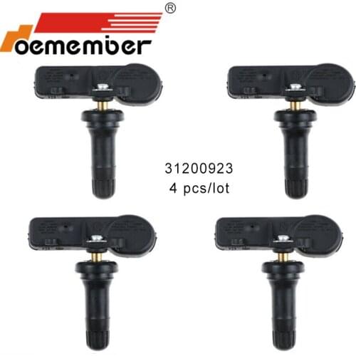 OEMEMBER 4pcs Car Tire Pressure Sensor 31200923 TPMS Monitoring System 99-14 Volvo S60 S80 V70 XC90