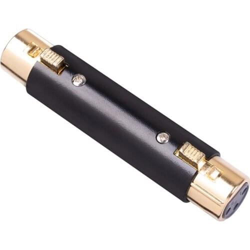 XLR Female to Female, XLR Female to 3 Pin Female Adapter Changer Connector,for Stereo Microphone Cable