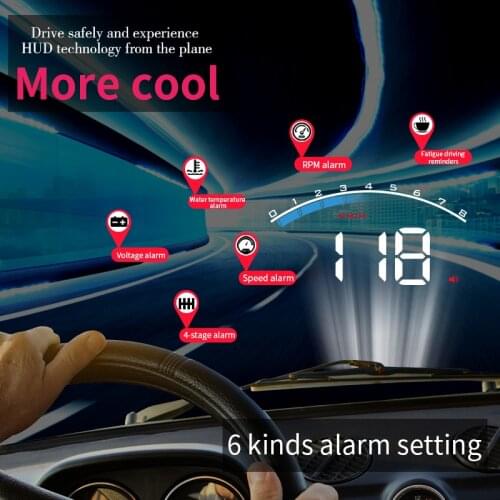 OHANEE M6s OBD 2 HUD Head up Display KM/h MPH Auto Electronics Better Than A100 OBD2 Speed Projector Car Gadget