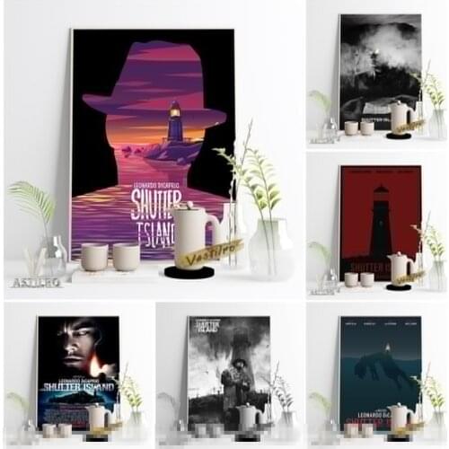 Shutter Island Classic Movie Vintage Poster Thriller Flim Abstract Art Print Wall Stickers Retro Bar Pub Club Home Decor Picture