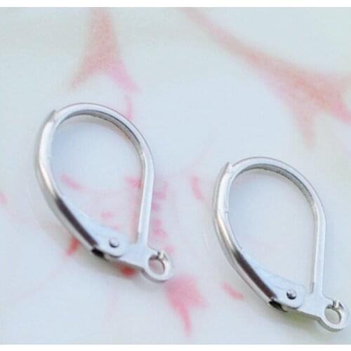 200PC Fine Jewellery Components Genuine 925Sterling Silver Handmade Beadings Findings Earring Hooks Leverback Earwire Fittings24