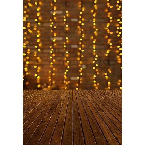 Vintage Wooden Floor Photography Backdrops Light Bokeh Background for Photo Studio Baby Shower Wedding Photos Vinyl Cloth Custom