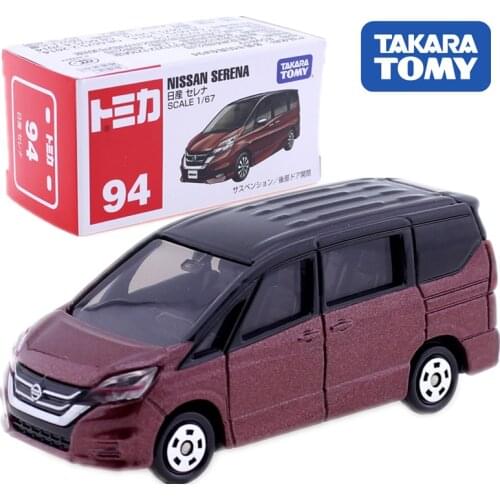 Takara Tomy Tomica Nissan Serena C Model 1:67 Miniature Red Diecast Mpv No.94 Hot Metal Baby Toys Pop Funny Kids Dolls