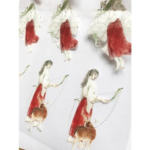 Fairy Lovely Witch Washi Tapes Bullet Journal Masking Tape Adhesive Tape DIY Scrapbooking Washi Stickers