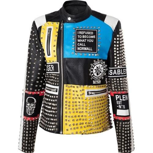 Wichmiro Men's Faux Leather Jackets