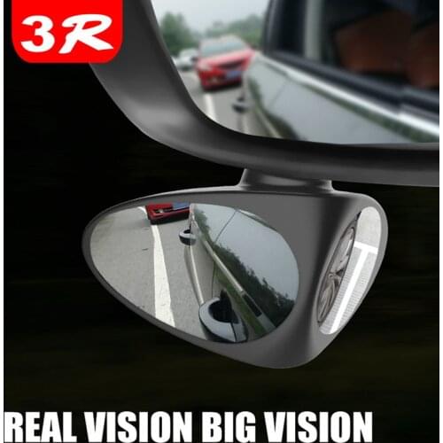 Blind Spot Mirror Spherical mirror Wide Angle Mirror front wheel Car mirror Rotatable Adjustable Car Accessories