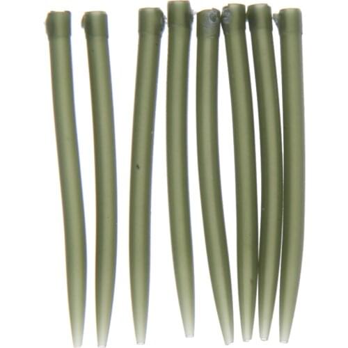 30pcs Terminal Dark Matter Anti Tangle Sleeves Connect with Fishing Hooks Carp Large Bore Prevents Rigs Fishing Tackles Pesca