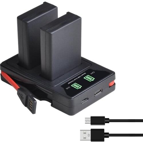 2000mAh EN-EL9 EN EL9a Battery + LED Built-in USB Dual Charger for Nikon D40 D60 D40X D5000 D3000