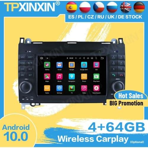 Carplay Car Radio Recorder Android For W169 B-class W245 2004 2005 2006 2007 2008 2009 2010 2011 2012 GPS Player Audio Head Unit