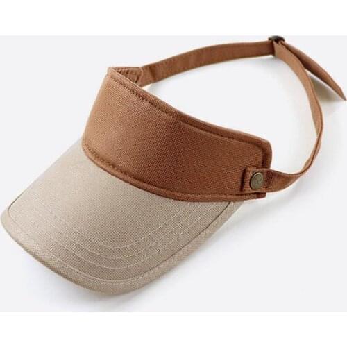 Mens and womens sunscreen leisure empty top hat travel sun visor capless baseball hat