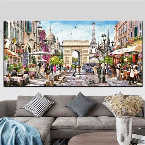 Large Wall Art Rhinestone Famous French Architecture Embroidery Diamond Mosaic Full Rquare Round Dril 5D Diamond PaintingZP-4019