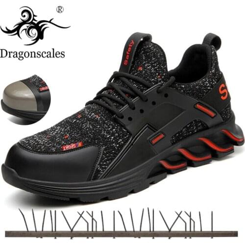 Dropshipping Mens Winter Outdoor Steel Toe Anti Smashing Protective Work Shoes Boots Men Anti-slip Puncture Proof Safety Shoes