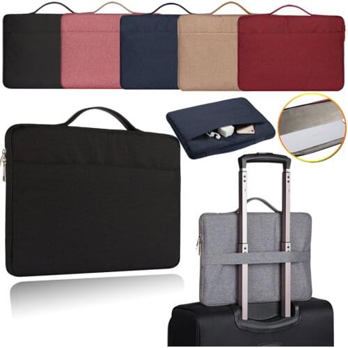 Computer Bag for Huawei MateBook E 2019 12"/MateBook X 13"/MateBook 14 15/MateBook D14 D15 Unisex Laptop Bag Solid Color Handbag