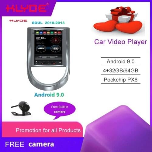 KD-97028 KLYDE Radio Audio Android 9.0 6 Core Car Stereo Player Steering Wheel GPS Navigation OBD for SOUL 2010-2013
