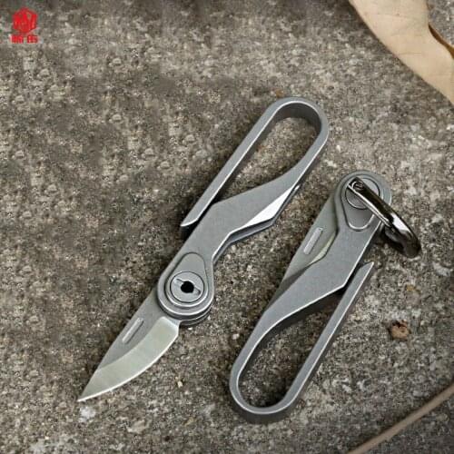 1PCS Multifunction Keychain Pocket Knife Outdoor Camping Folding Knife EDC Portable EDC Mini Knife Without Blade