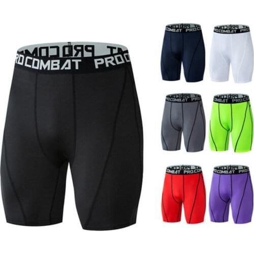 Men Compression Shorts Soft Cool Dry Sport Fitness Tight Short Pants for Workout Training