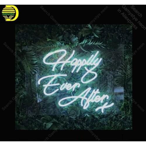 NEON SIGN For Happily Ever After wedding Sign light lampara neon signs sale vintage neon light for Windower wall custom made