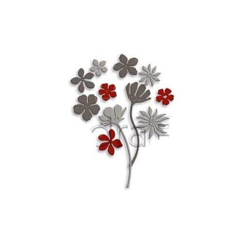 Simply Flowery Flower Plant 2021 New Metal Cutting Dies Scrapbook Diary Decoration Stencil Embossing Template DIY Maker Albums