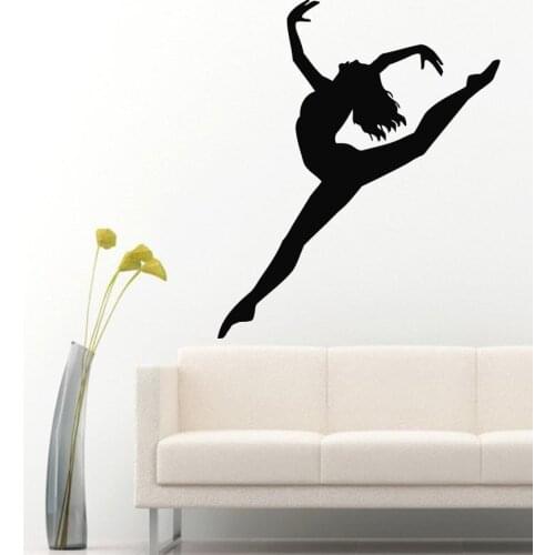 Dancer Wall Decals Girl Gymnast Sport Gymnastics Home Interior Gym Art Vinyl Decal Sticker Kids Nursery Baby Room Decor A140