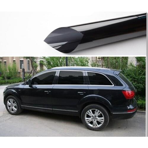0.5m*30m/20"Car Window Tint Film Super Dark Black Car Window Foils Solar Protection 5% VLT Stickers Whole Sale