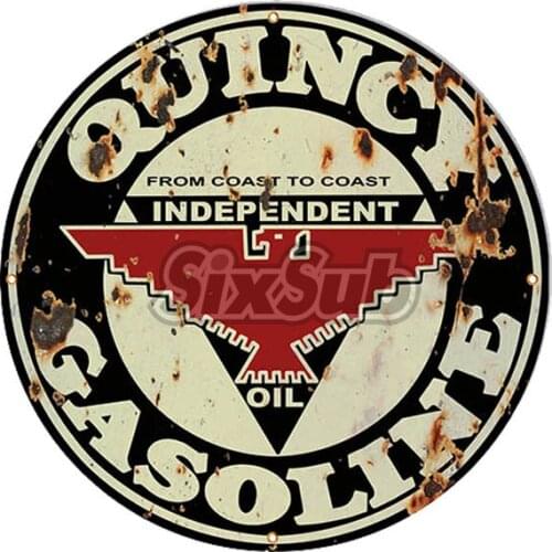 Vintage Quincy Gasoline Motor Oil car moto stickers decals# 027022