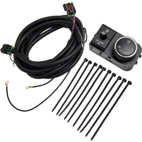 1 Set Fog Light Wiring Harness & Switch for Chevrolet Silverado 1500 2007-13 25858705