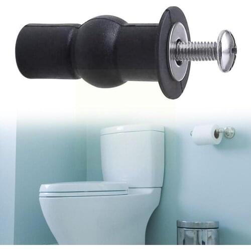1Pair Universal Rubber Toilet Seat Fittings Toilet Mounting screws Cover Seat Expansion Top Smart Bolts O5H5