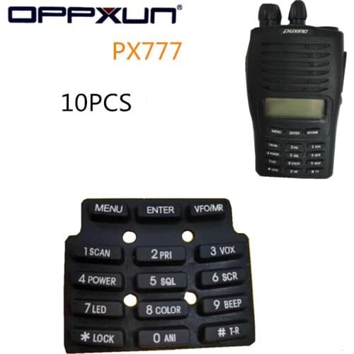 10PCS for Puxing PX777 PX-777 Keyboard Button Rubber Closely Fit