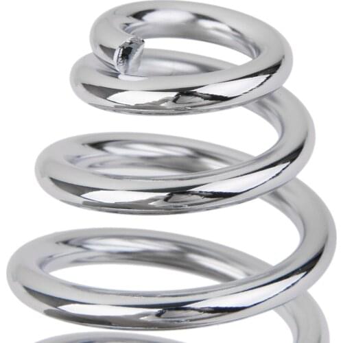 3" Chrome Coiled Solo Seats Springs For Chopper Bobber Motorcycle