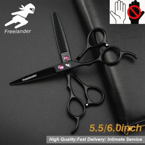 5.5/6.0 sale Silver Japanese Hair Scissors Cheap Hairdressing Scissors Shears Hairdresser Shaver Haircut Left Hand Scissors Size