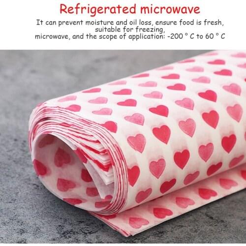 50Pcs/Lot Wax Paper Food Wrappers Wrapping Paper Food Grade Grease Paper For Bread Sandwich Burger Fries Oilpaper Baking Tools