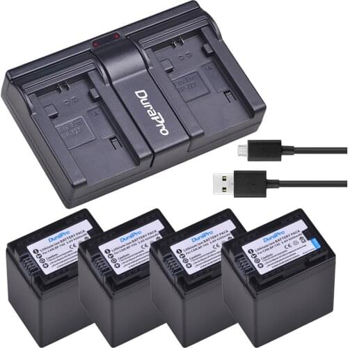 4X 4500mAH BP-745+ BP 745 BP745 Camera Battery +USB Charger for Canon BP-709,BP-718,BP-727,VIXIA HF M50,M51,M52,M560,R30,R32,R36