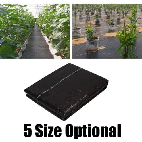 Black Weed Barrier Blocker Landscape Fabric with Grid Strips UV Protected