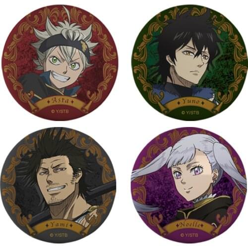 Brdwn Black Clover Asta Yuno Grinbellor Noell Silva Yami Sukehiro China Official Authorization Cosplay Badge
