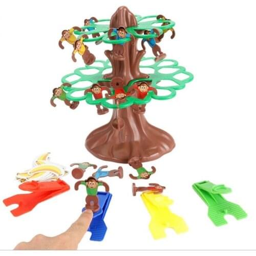 Kid Educational Toys Fun Board Game Happy Jumping Monkey Flipping Monkey Family Party Game for Ages 5 and Up Baby Birthday Gifts