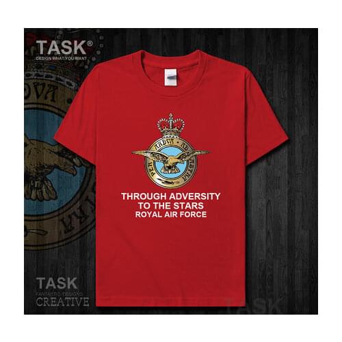 UK ROYAL Air Force PILOT cotton hiking short sleeve t-shirt Men women military uniforms unisex special forces sports tshirts